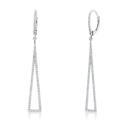 Ohrschmuck Weißgold 18kt 0,37 Diamantschmuck mit 166 Diamanten - 2D406