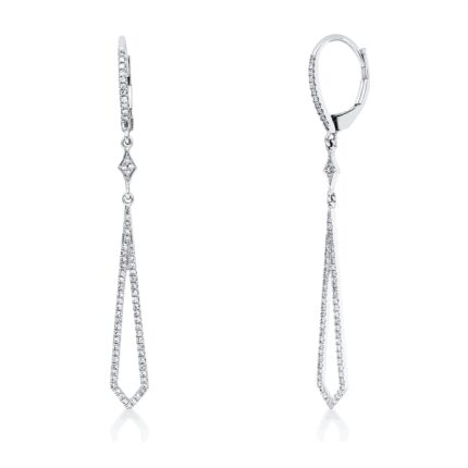 Ohrhänger Weißgold 18kt 0,32 Diamantschmuck mit 140 Diamanten - 2P579