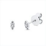 Ohrstecker Weißgold 18kt 0,07 Diamantschmuck mit 6 Diamanten - 2T773