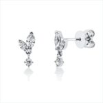 Ohrstecker Weißgold 18kt 0,33 Diamantschmuck mit 6 Diamanten - 2T775