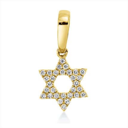 Anhänger Gelbgold 18kt 0,10 Diamantschmuck mit 30 Diamanten - 3H956