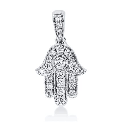 Anhänger Weißgold 18kt 0,24 Diamantschmuck mit 24 Diamanten - 3H957