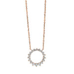 Collier Rosegold 18kt 0,52 Diamantschmuck mit 18 Diamanten - 4I191