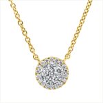 Collier Gelbgold 18kt 0,26 Diamantschmuck mit 29 Diamanten - 4J110