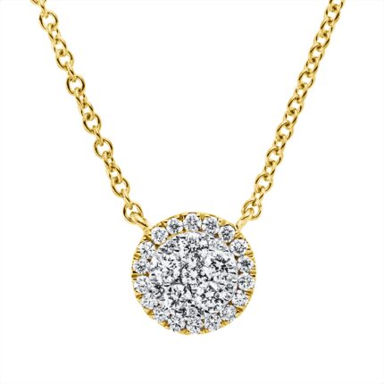 Collier Gelbgold 18kt 0,26 Diamantschmuck mit 29 Diamanten - 4J110