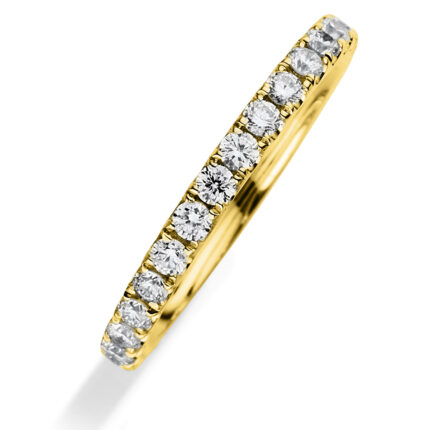 Memoire Gelbgold 18kt 0,80 Diamantringe mit 32 Diamanten - 1A901