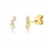 Ohrstecker Gelbgold 18kt 0,08 Diamantschmuck mit 8 Diamanten - 2T272