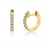 Creolen Gelbgold 18kt 0,36 Diamantschmuck mit 26 Diamanten - 2U205