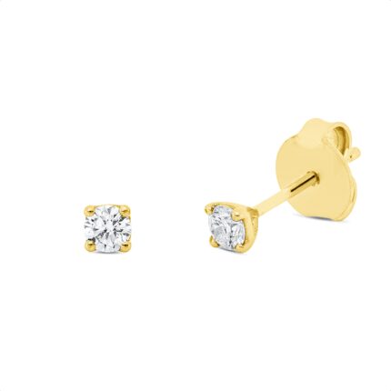 Ohrstecker 4er-Krappe Gelbgold 18kt 0,20 Diamantschmuck mit 2 Diamanten - 2U248