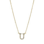 Collier Gelbgold 18kt 0,08 Diamantschmuck mit 20 Diamanten - 4H346