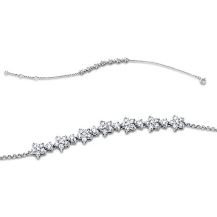 Armband Weißgold 18kt 0,72 Diamantschmuck mit 48 Diamanten - 5D823