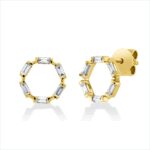 Ohrstecker Gelbgold 18kt 0,19 Diamantschmuck mit 12 Diamanten - 2U200