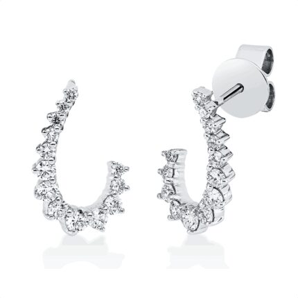 Ohrschmuck Weißgold 18kt 0,53 Diamantschmuck mit 26 Diamanten - 2V251