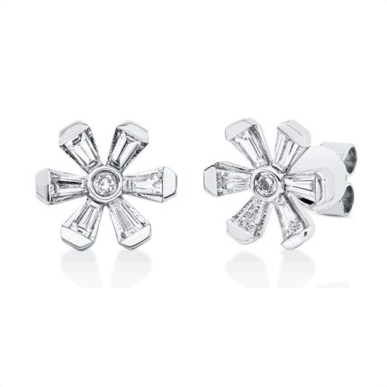 Ohrstecker Weißgold 18kt 0,82 Diamantschmuck mit 14 Diamanten - 2V269