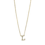 Collier Gelbgold 18kt 0,07 Diamantschmuck mit 15 Diamanten - 4H492