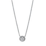 Collier Weißgold 18kt 0,25 Diamantschmuck mit 29 Diamanten - 4J110
