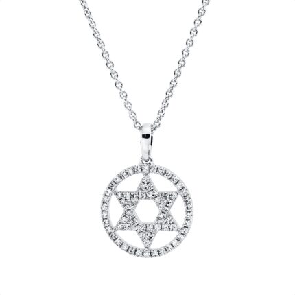 Collier Weißgold 18kt 0,16 Diamantschmuck mit 64 Diamanten - 4O675