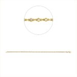 Armband Zarge Gelbgold 18kt 0,50 Diamantschmuck mit 38 Diamanten - 5F740