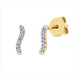 Ohrstecker Gelbgold 18kt 0,05 Diamantschmuck mit 14 Diamanten - 2R879
