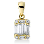 Anhänger Gelbgold 18kt 0,16 Diamantschmuck mit 10 Diamanten - 3C604