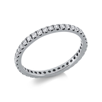 Memoire Weißgold 18kt 0,49 Diamantringe mit 39 Diamanten - 1EB77