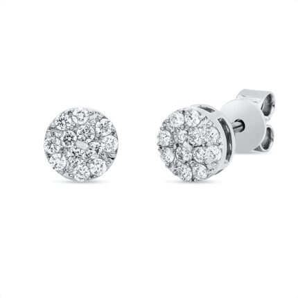 Ohrstecker Weißgold 18kt 0,28 Diamantschmuck mit 24 Diamanten - 2V644
