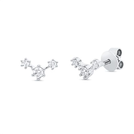 Ohrstecker Weißgold 18kt 0,20 Diamantschmuck mit 6 Diamanten - 2V745