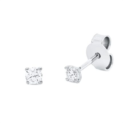 Ohrstecker 4er-Krappe Weißgold 18kt 0,20 Diamantschmuck mit 2 Diamanten - 2V774