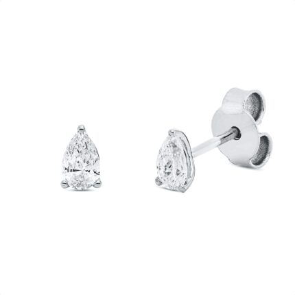 Ohrstecker 4er-Krappe Weißgold 18kt 0,39 Diamantschmuck mit 2 Diamanten - 2V782