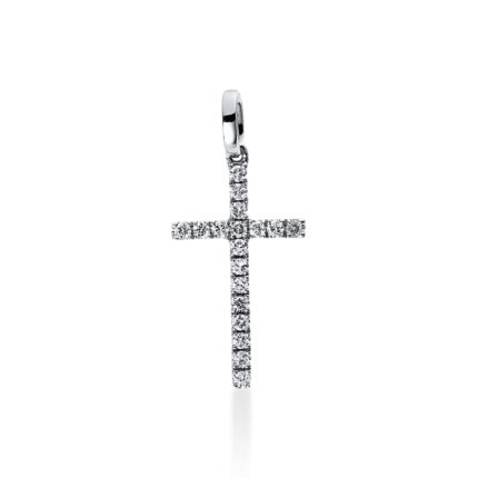 Anhänger Weißgold 18kt 0,10 Diamantschmuck mit 18 Diamanten - 3D105