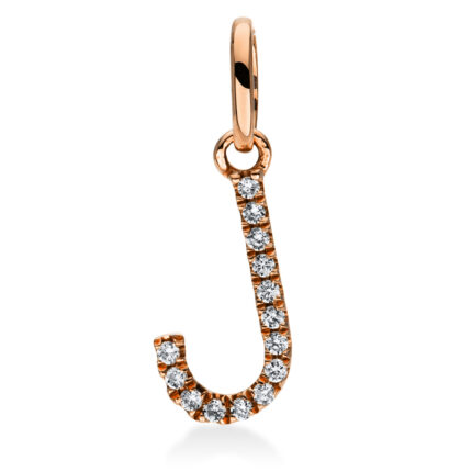 Anhänger Rosegold 18kt 0,03 Diamantschmuck mit 14 Diamanten - 3D718