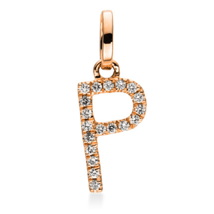Anhänger Rosegold 18kt 0,04 Diamantschmuck mit 19 Diamanten - 3D722