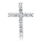 Anhänger Weißgold 18kt 0,33 Diamantschmuck mit 11 Diamanten - 3F656