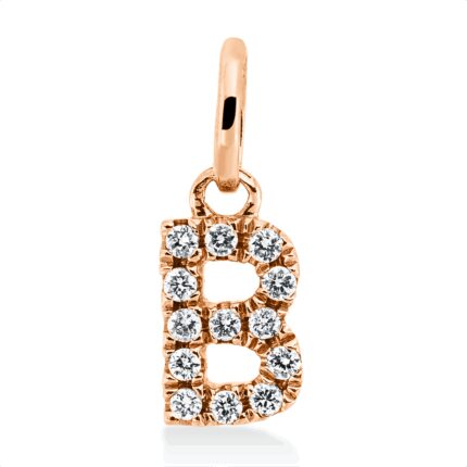 Anhänger Rosegold 18kt 0,06 Diamantschmuck mit 13 Diamanten - 3H095