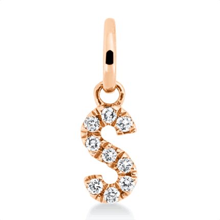 Anhänger Rosegold 18kt 0,04 Diamantschmuck mit 9 Diamanten - 3H101