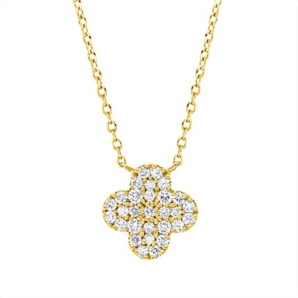 Collier Gelbgold 18kt 0,19 Diamantschmuck mit 29 Diamanten - 4O933