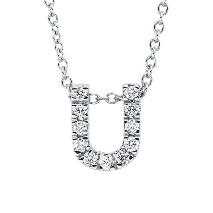 Collier Weißgold 18kt 0,11 Diamantschmuck mit 11 Diamanten - 4P027