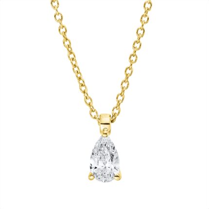 Collier 3er-Krappe Gelbgold 18kt 0,25 Diamantschmuck mit 1 Diamanten - 4P110