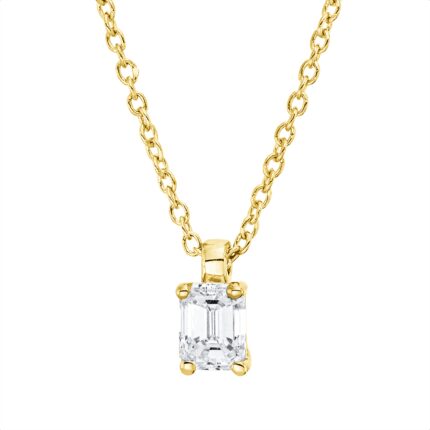 Collier 4er-Krappe Gelbgold 18kt 0,27 Diamantschmuck mit 1 Diamanten - 4P118
