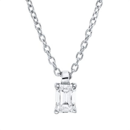 Collier 4er-Krappe Weißgold 18kt 0,16 Diamantschmuck mit 1 Diamanten - 4P120