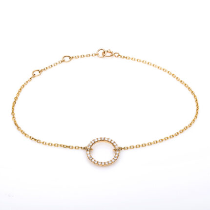 Armband Gelbgold 18kt 0,17 Diamantschmuck mit 26 Diamanten - 5A619