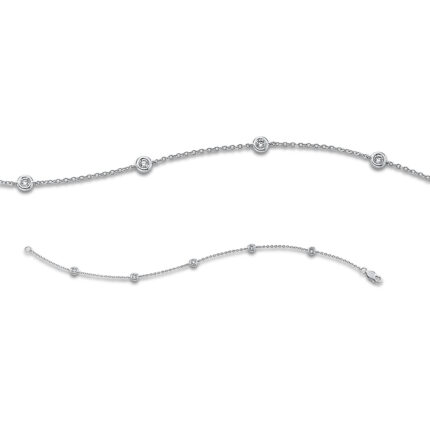 Armband Weißgold 18kt 0,23 Diamantschmuck mit 5 Diamanten - 5D821