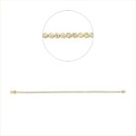 Armband Gelbgold 18kt 1,02 Diamantschmuck mit 85 Diamanten - 5F936