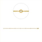 Armband Gelbgold 18kt 0,16 Diamantschmuck mit 5 Diamanten - 5G016