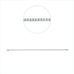 Armband 4er-Krappe Weißgold 18kt 0,96 Diamantschmuck mit 100 Diamanten - 5G037