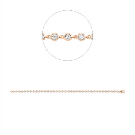 Armband Zarge Rosegold 18kt 0,29 Diamantschmuck mit 37 Diamanten - 5G041