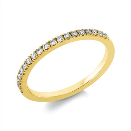 Memoire Gelbgold 18kt 0,20 Diamantringe mit 19 Diamanten - 1GC18