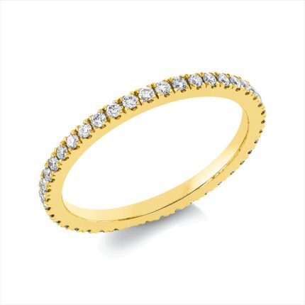 Memoire Gelbgold 18kt 0,41 Diamantringe mit 42 Diamanten - 1GO82