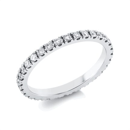 Memoire Weißgold 18kt 0,69 Diamantringe mit 32 Diamanten - 1GO84