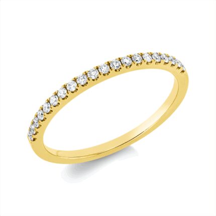 Memoire Gelbgold 18kt 0,17 Diamantringe mit 20 Diamanten - 1IL06